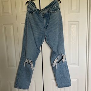 Abercrombie ultra high rise 90’s straight jeans